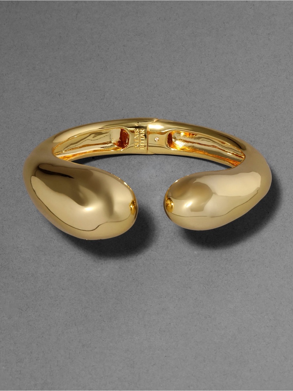 Alexis Bittar Molten Gold Domed Hinge Cuff Bracelet